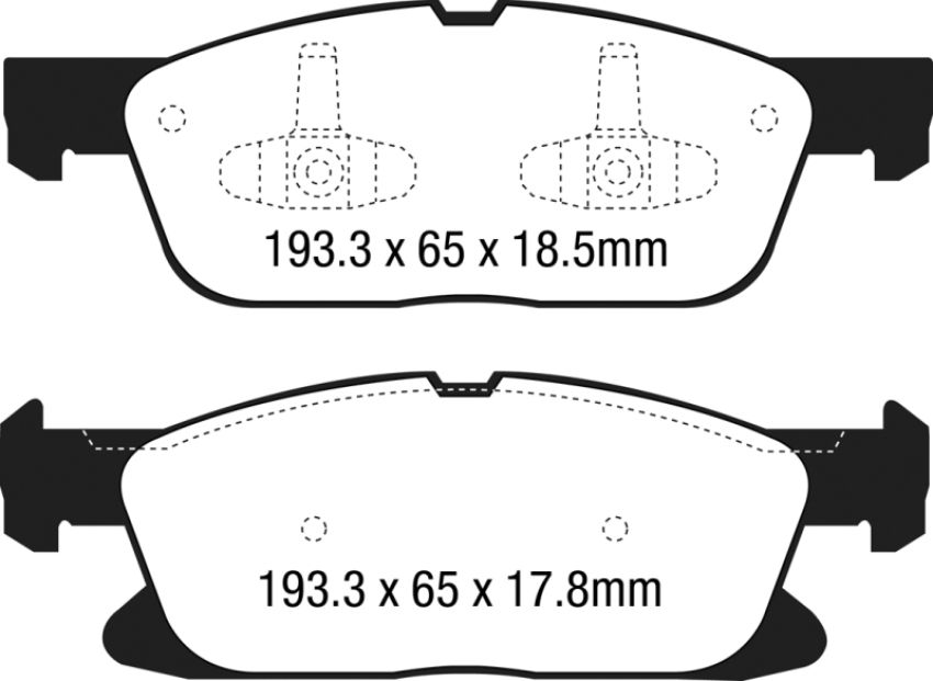EBC Brakes DP33046C Redstuff Ceramic Low Dust Brake Pads