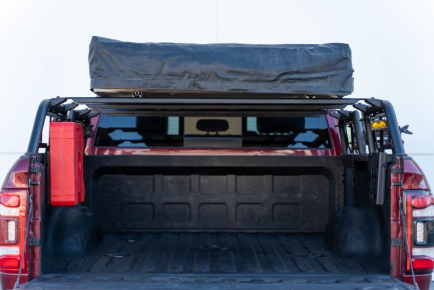 DV8 Offroad RRUN-03 07-23 Toyota Tundra / 09-23 Ford F150 Raptor MTO Series Bed Rack -  2pc Adj.