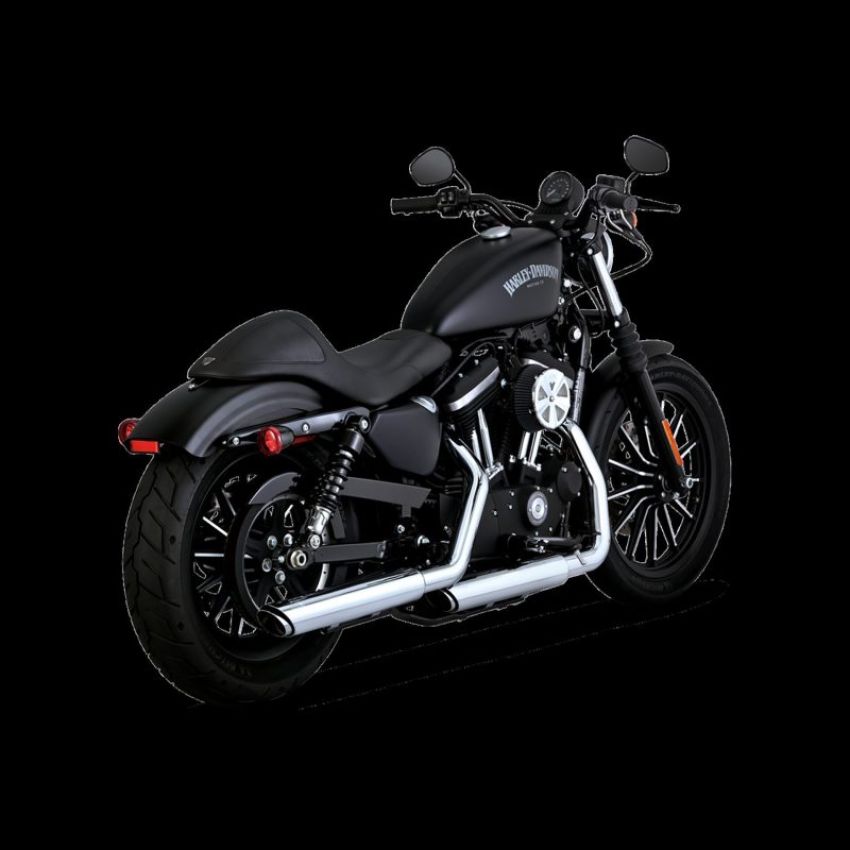 Vance and Hines 16361 Vance & Hines HD Sportster 14-22 Twin Slash 3In PCX Slip-On Exhaust