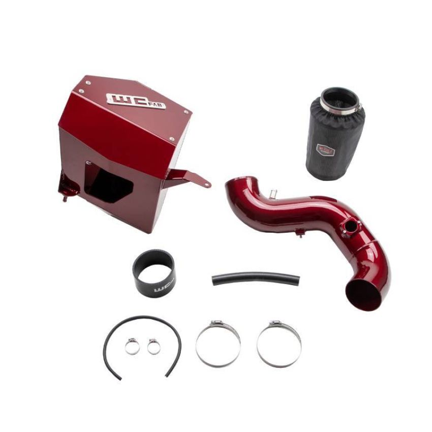 Wehrli WCF100875-RED 10-12 6.7L Cummins 4in. Intake Kit - WCFab Red