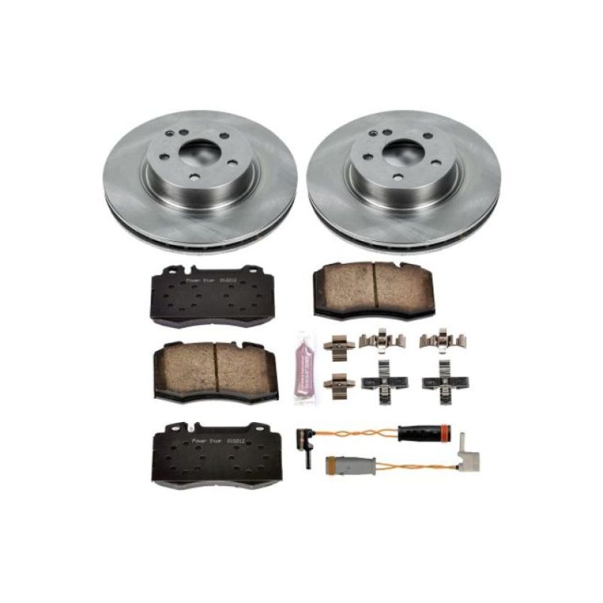 PowerStop KOE5239 OE Stock Replacement Low-Dust Ceramic Brake Pad and Rotor Kit