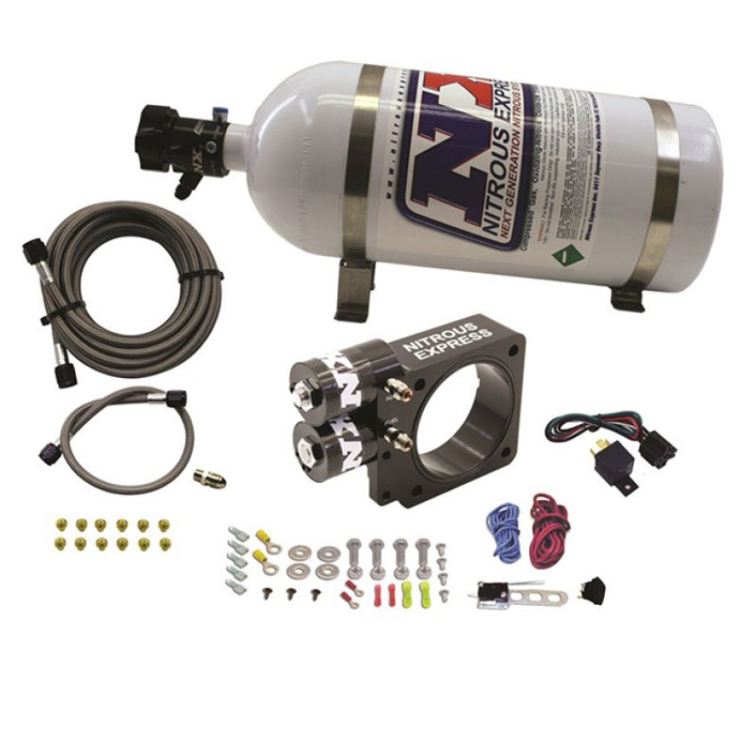Nitrous Express 20955-10 5.0L Ford Pushrod Style Engine Nitrous Plate System 10lb Bottle