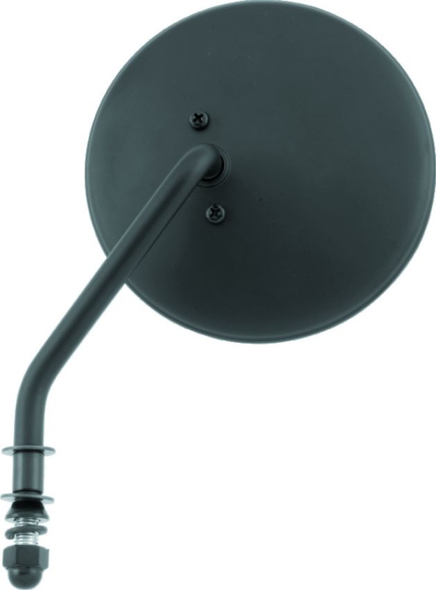 Bikers Choice 482775 Black 4 Inch Round Mirror Short Left Universal