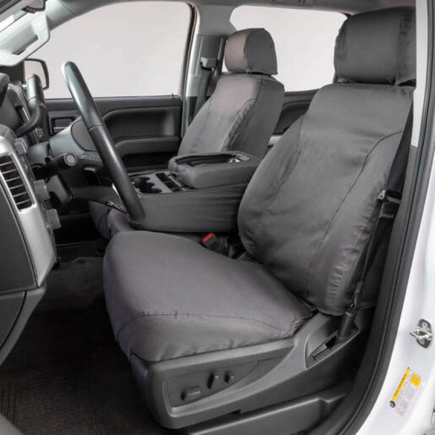 Covercraft SS3383PCGY 08-10 Ford Std Polycotton SeatSaver Custom Front Row Seat Covers - Grey