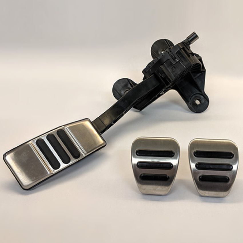 Ford Racing M-2301-BM Mustang Aluminum Pedal Kit-Manual Transmission