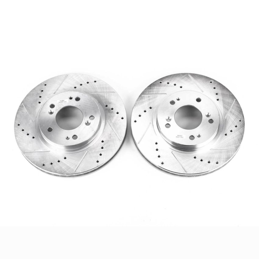 PowerStop JBR1122XPR PowerStop Evolution Performance Drilled, Slotted & Plated Brake Rotor Pair