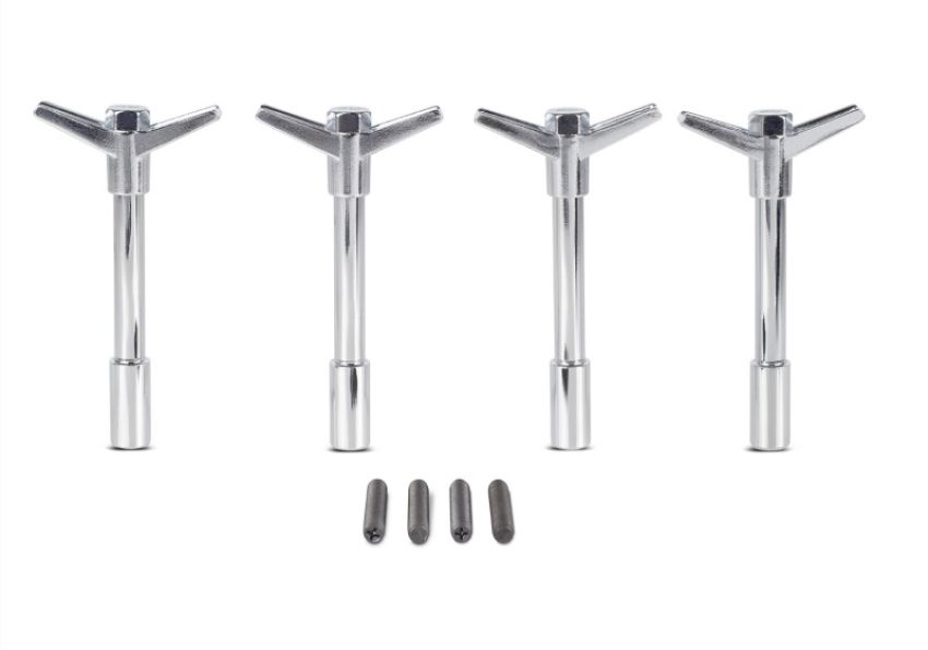 FORD FRD302-325 Valve Cove Bolt Kit 4pk Chrome w/Ford Logo