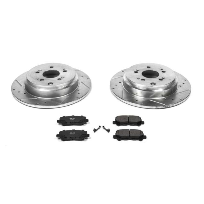 PowerStop K5839 Z23 Daily Driver Carbon-Fiber Ceramic Brake Pad and Drilled & Slotted Rotor Kit