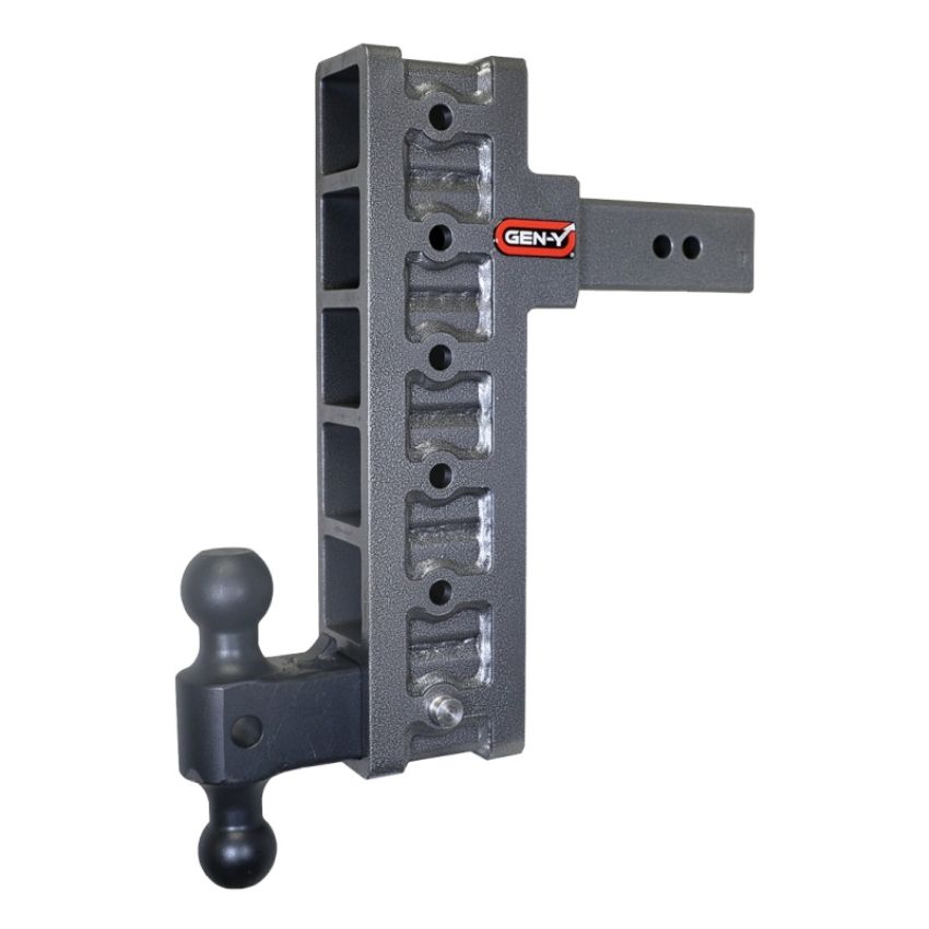 GEN-Y Hitch GH-916 Gen-Y Mega Duty 2.5in Shank 12in Offset Drop 3K TW 21K Hitch w/GH-061 Dual-Ball