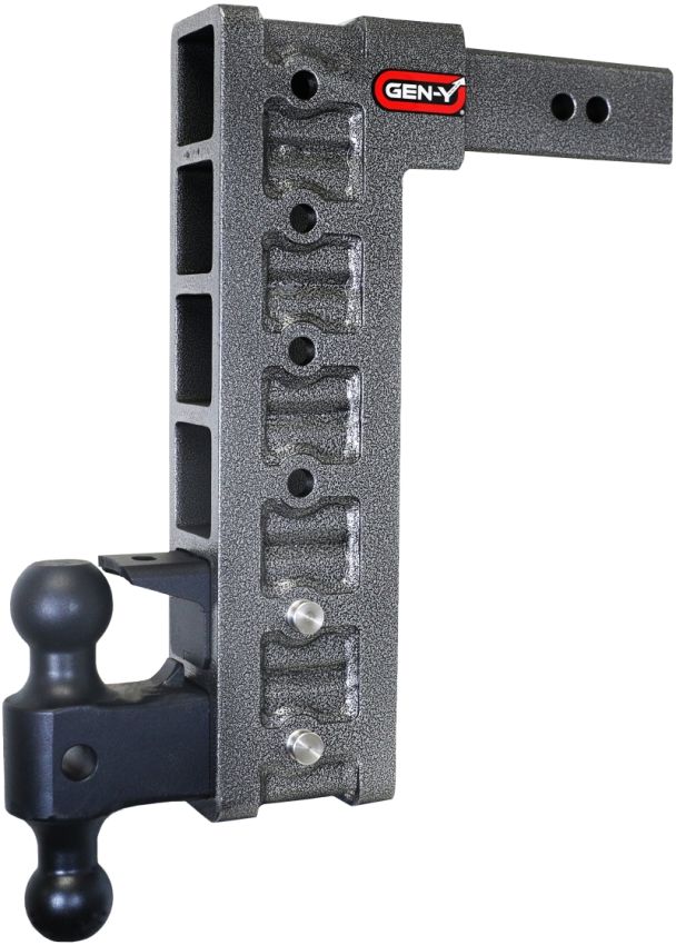 GEN-Y Hitch GH-626 Gen-Y Mega Duty 2.5in Shank 15in Drop 21K Hitch w/Dual-Ball/Pintle Lock/Stabilizer Kit