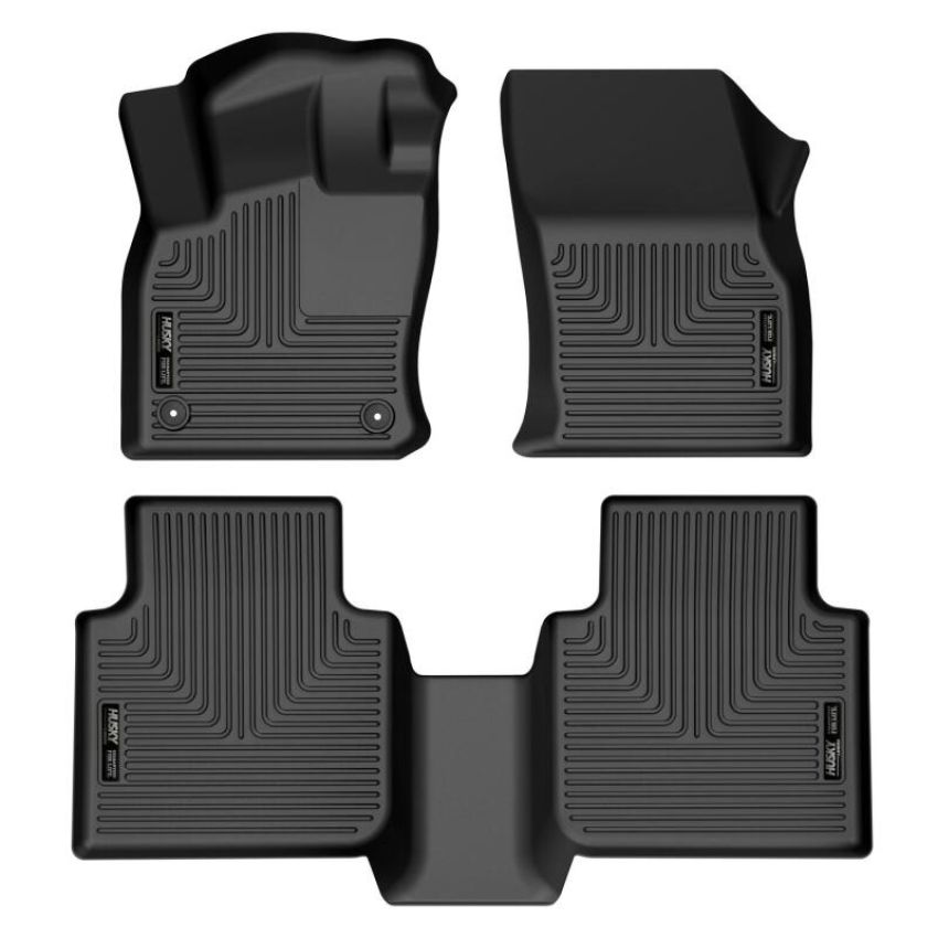 Husky Liners 95231 18-22 Volkswagen Tiguan Weatherbeater Black Front & 2nd Seat Floor Liners