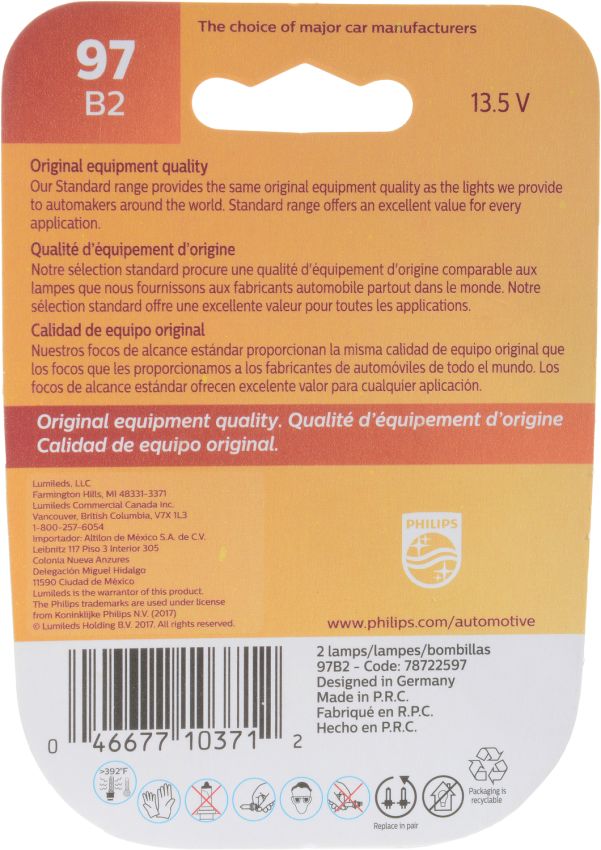 Philips 97B2 Philips Standard Miniature 97