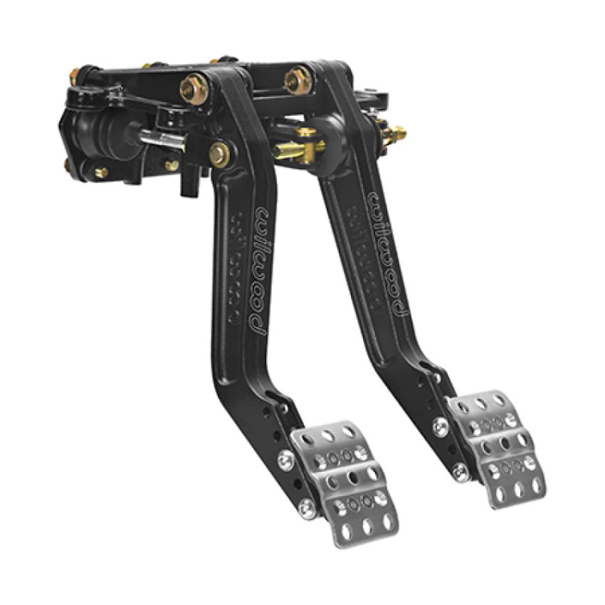 Wilwood 340-16350 Adjustable Balance Bar Brake w/ Offset Clutch Combo - Triple MC - Swing Mount - 5.50-6.25:1