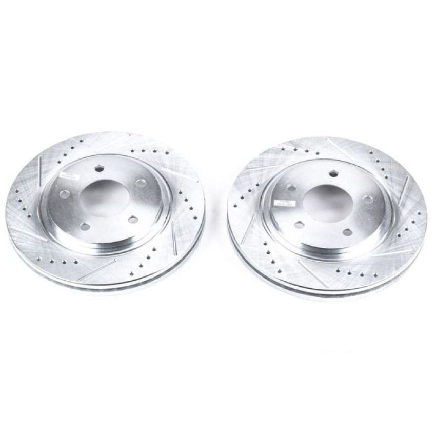PowerStop AR8254XPR PowerStop Evolution Performance Drilled, Slotted & Plated Brake Rotor Pair