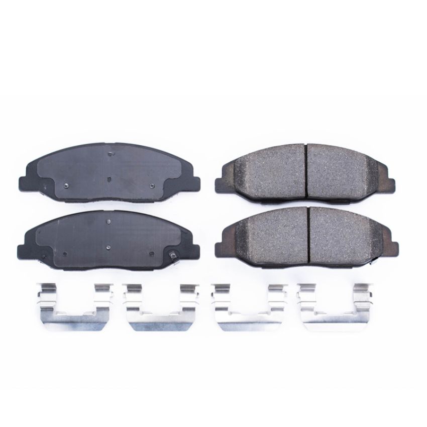PowerStop 17-1332 PowerStop - Z17 Low-Dust Ceramic Brake Pads with Hardware