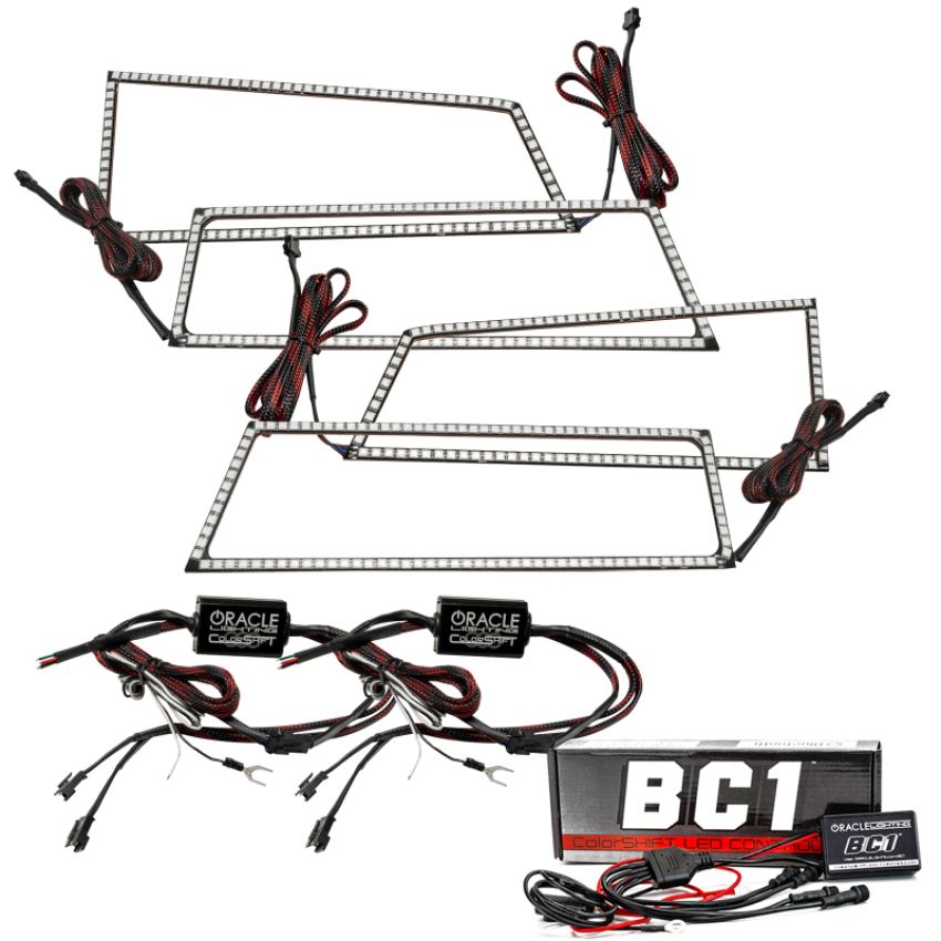 Oracle Lighting 3959-335 ColorSHIFT(tm) Dual Halo Kit, Square, ColorSHIFT(tm) - BC1