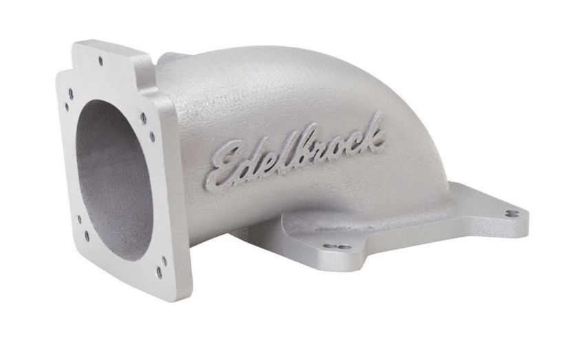 EDELBROCK EDE3848 90mm Low Profile T/B Intake Elbow