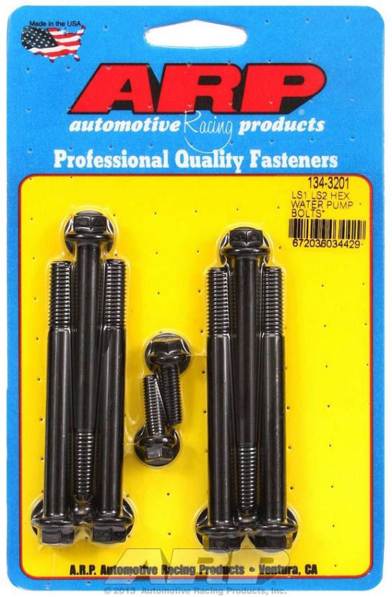 ARP ARP134-3201 W/P & Thermostat Housing Bolt Kit - 6pt. LS1/LS2