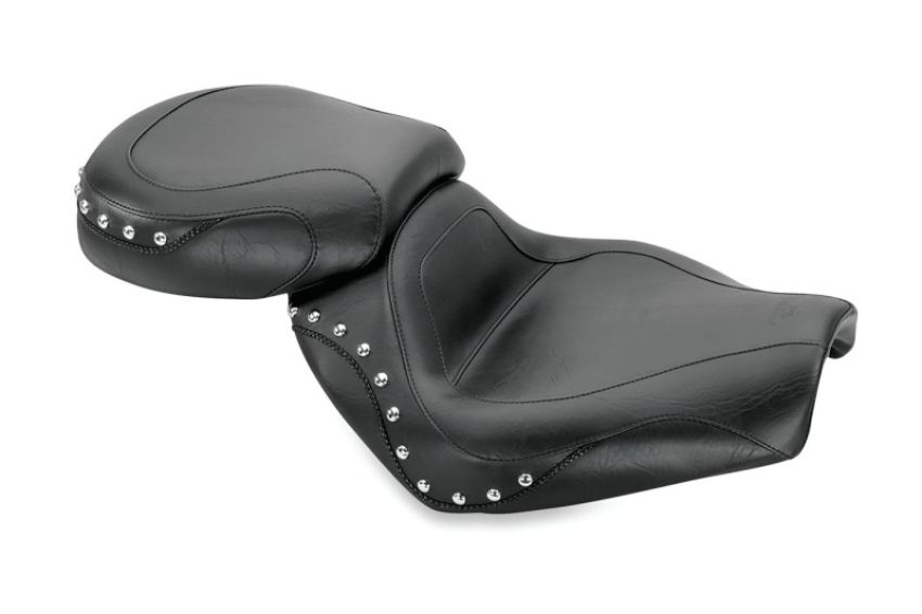 Mustang Motorcycle 75850 Mustang 04 Suzuki VZ1600 Marauder, 04-05 Boulevard M95 Sport Touring 2PC Seat w/Studs - Black