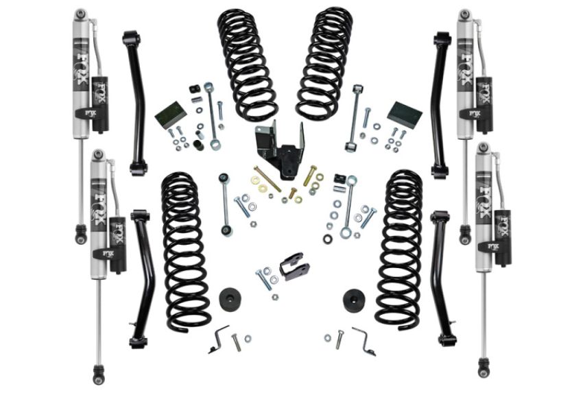 Superlift K186FX 18-22 Jeep Wrangler JL (NO Mojave) 4WD 4in. Dual Rate Coil Lift Kit w/Fox 2.0 Res Shocks