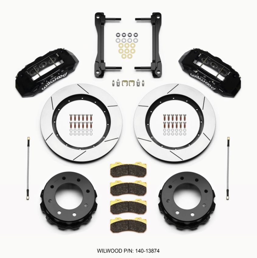 Wilwood 140-13874 TX6R Rear Kit 15.50in Black 2011-2015 GM Truck/SUV 2500