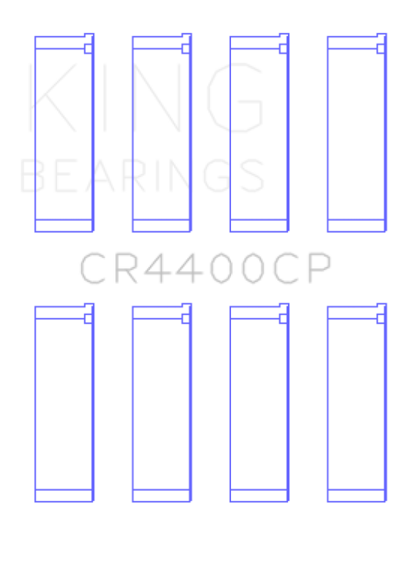King Engine Bearings CR4400CP0.25 Honda R16A/R18A 2006- Current (Size +0.25mm) Connecting Rod Bearing Set