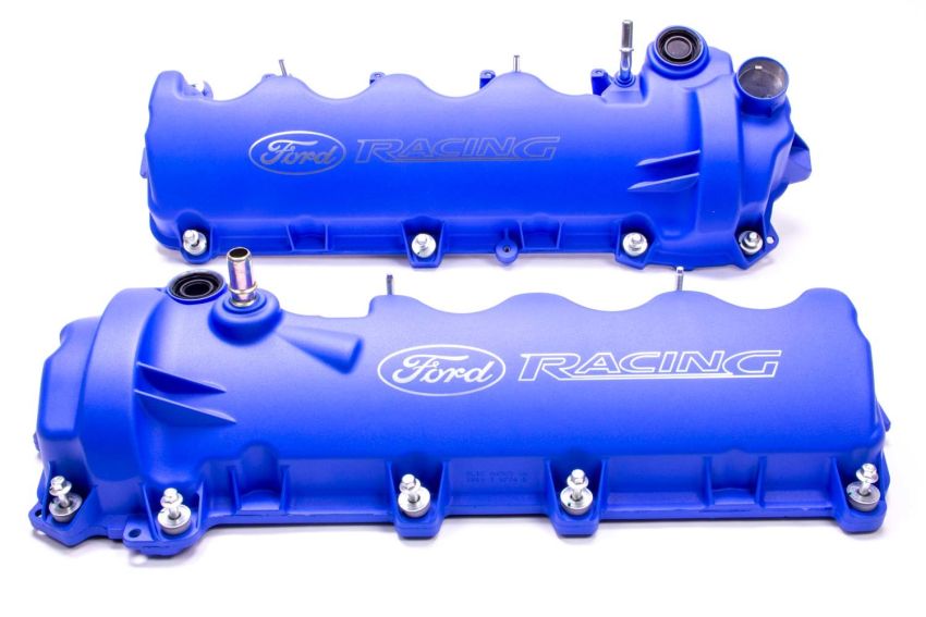 Ford Racing M-6582-FR3VBL Blue Ford Racing Coated 3-Valve Cam Covers