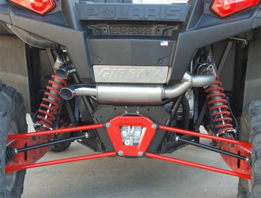 Gibson Performance Exhaust 98013 Polaris UTV Dual Exhaust; Stainless