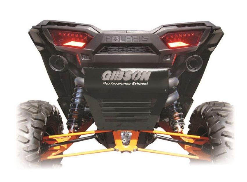 Gibson Performance Exhaust 98015 Polaris UTV Dual Exhaust; Black Ceramic