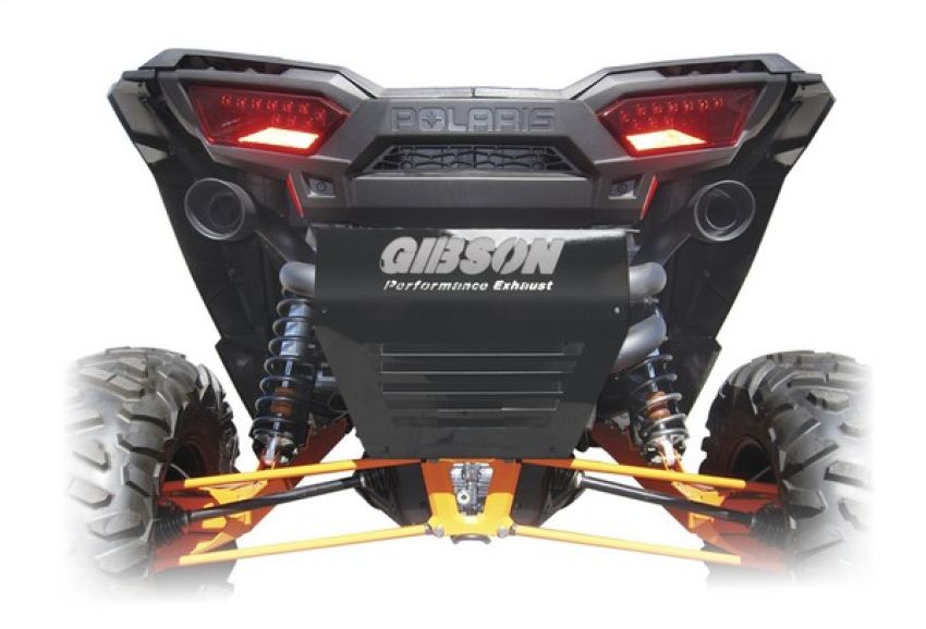 Gibson Performance Exhaust 98022 Polaris UTV Dual Exhaust; Black Ceramic