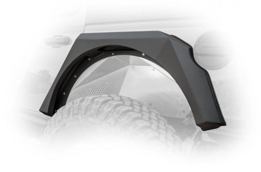 DV8 Offroad FDJL-01 2018+ Jeep Wrangler JL Armor Fenders w/ LED Turn Signal Lights