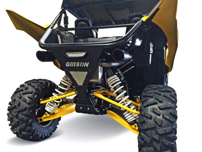 Gibson Performance Exhaust 98030 Yamaha UTV Dual Exhaust; Black Ceramic