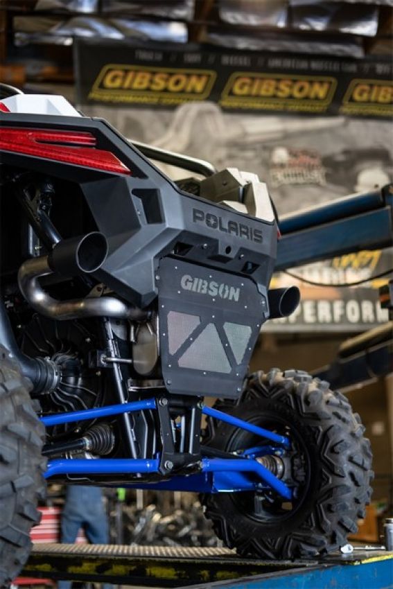 Gibson Performance Exhaust 98047 Polaris UTV Dual Exhaust; Black Ceramic