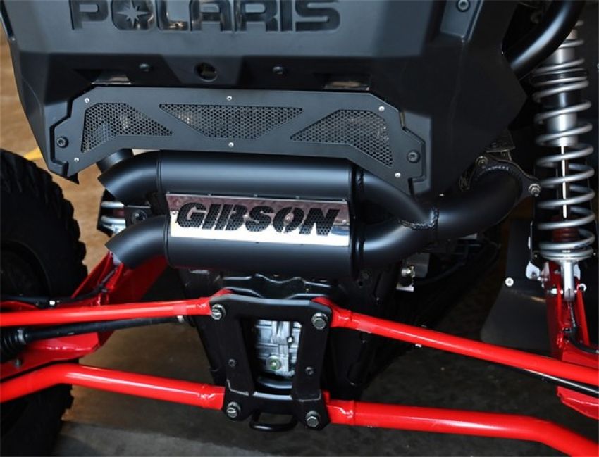 Gibson Performance Exhaust 98050 Polaris UTV Dual Exhaust; Black Ceramic