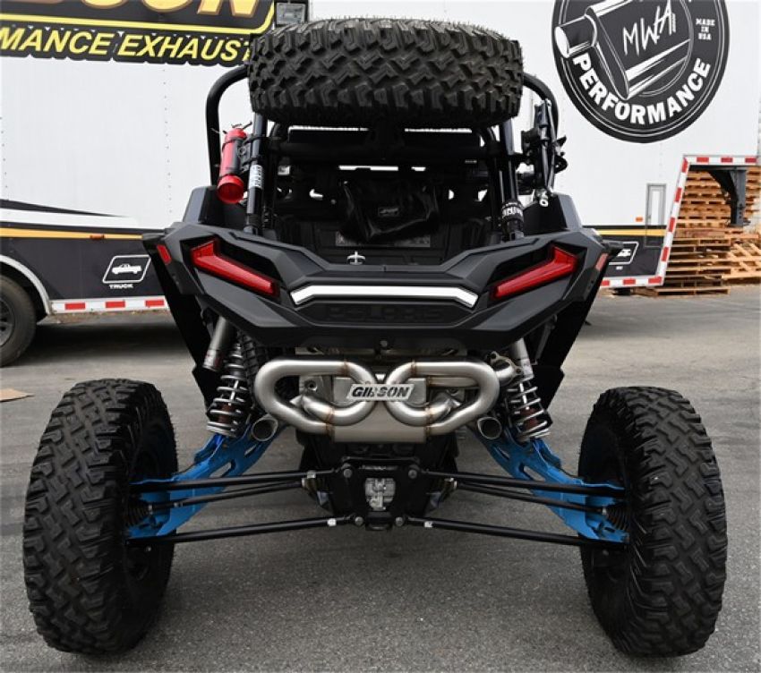 Gibson Performance Exhaust 98052 Polaris UTV Dual Side Exhaust; Black Stainless