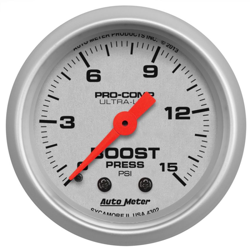 AutoMeter 4302 GAUGE, BOOST, 2 1/16