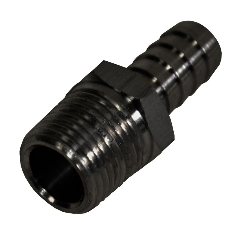 Derale 98103 Straight Hose Barb Fitting, 1/2