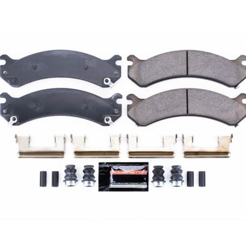 PowerStop Z23-784 PowerStop - Z23 Daily Driver Carbon-Fiber Ceramic Brake Pads with Hardware Kit