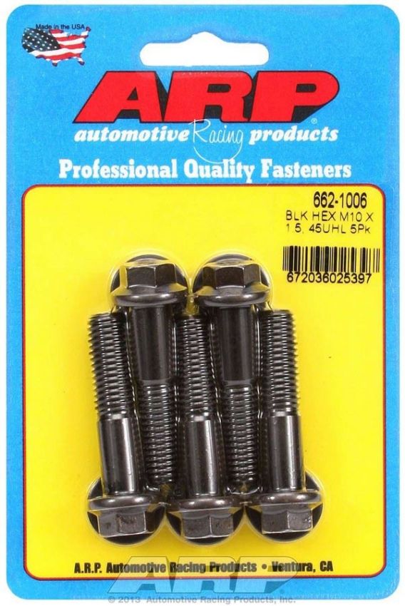ARP ARP662-1006 Bolt Kit - 6pt. (5) 10mm x 1.5 x 45mm