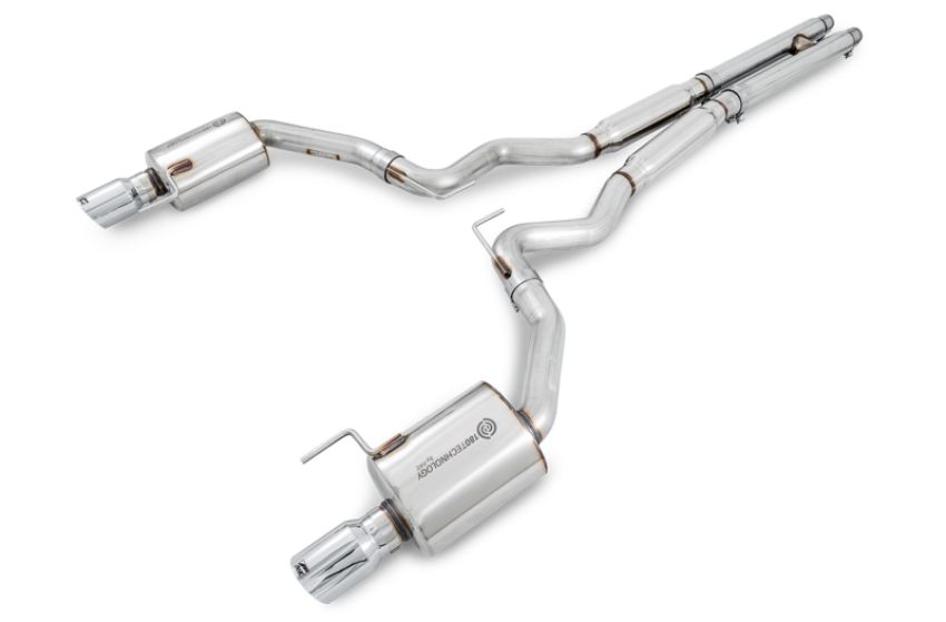 AWE Tuning 3015-32084 S550 Mustang GT Cat-back Exhaust - Touring Edition (Chrome Silver Tips)