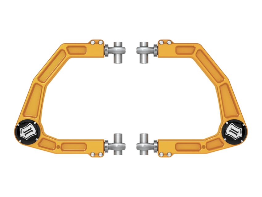 ICON 58552GDJ 2024 Toyota Tacoma Billet Upper Control Arm w/ Delta Joint Pro - Gold Anodized