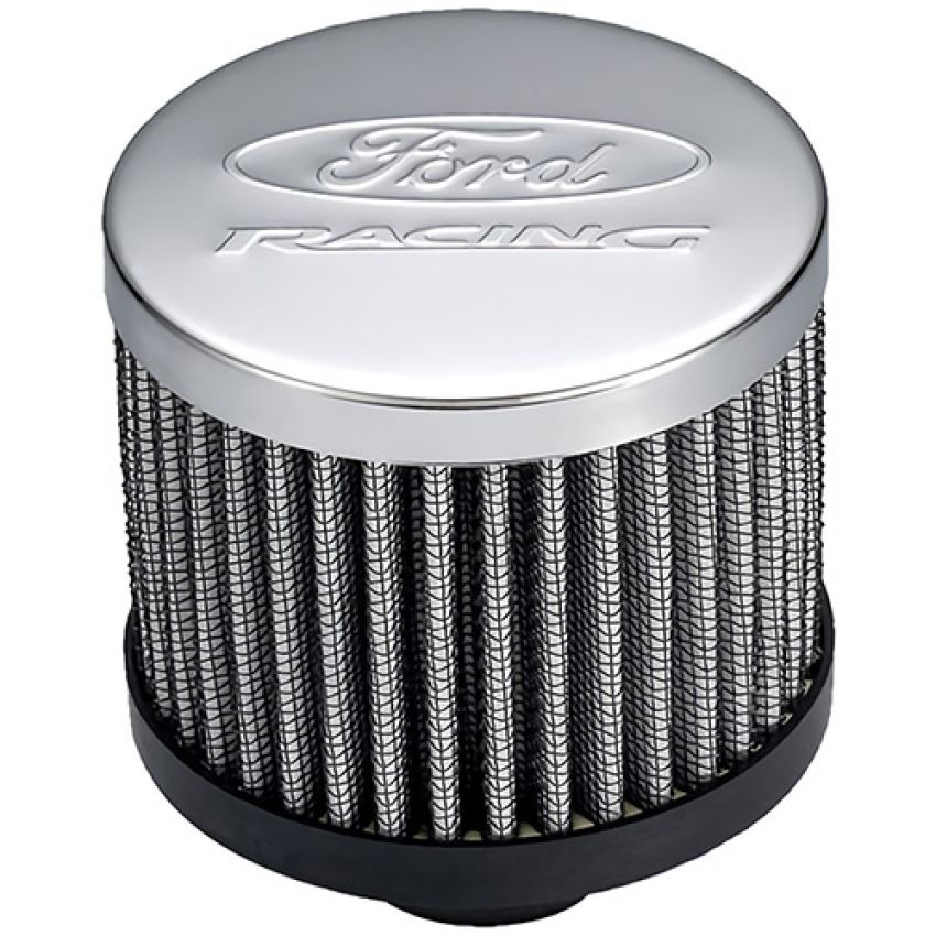 Ford Racing 302-236 Push In Valve Cover Breather With Filter And Ford Racing Logo