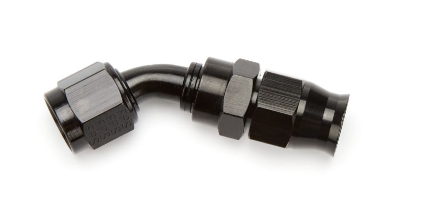 AEROMOTIVE AFS15351 6an 45-Deg PTFE Hose End Black Anodized