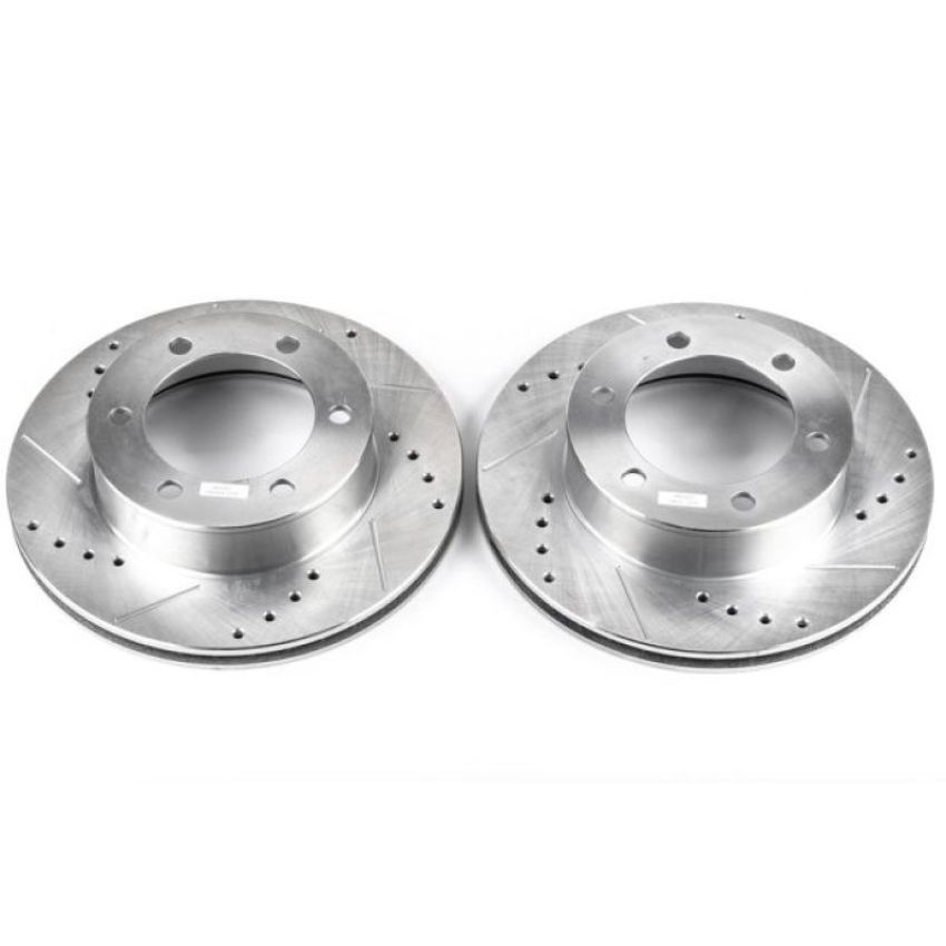 PowerStop JBR791XPR PowerStop Evolution Performance Drilled, Slotted & Plated Brake Rotor Pair