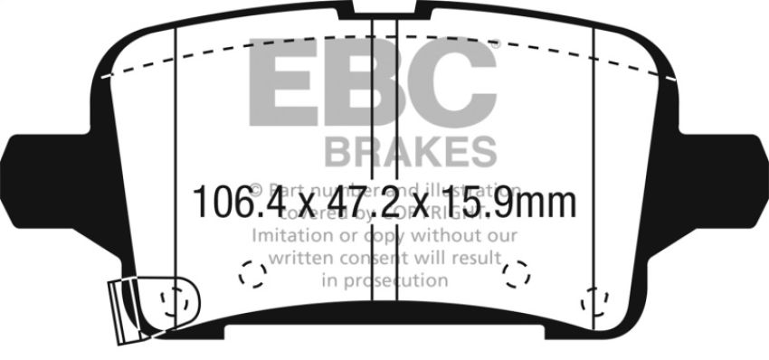 EBC Brakes DP33074C Redstuff Ceramic Low Dust Brake Pads