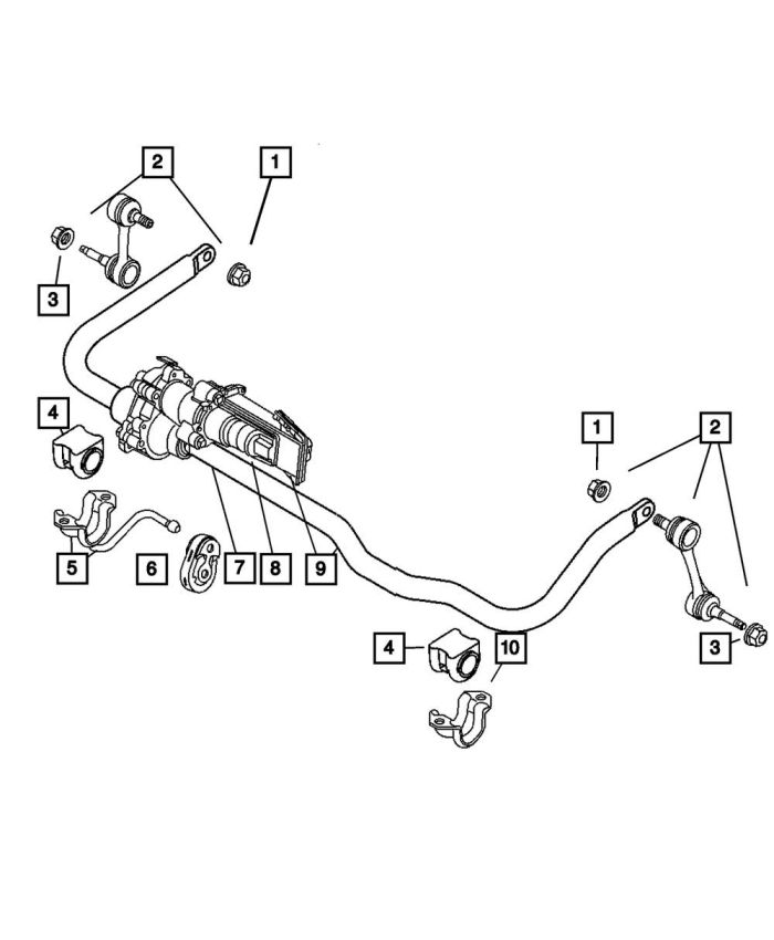 Mopar 52037710AC RETAINER, Stabilizer Bar Bushing