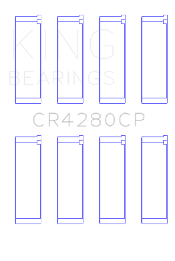 King Engine Bearings CR4280CP0.5 Subaru Ej20/Ej22/Ej25 (Incl. Turbo) (Size +0.50mm) Connecting Rod Bearing Set