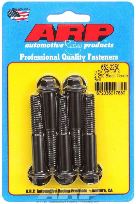 ARP ARP652-2250 Bolt Kit - 6pt. (5) 3/8-16 x 2.250