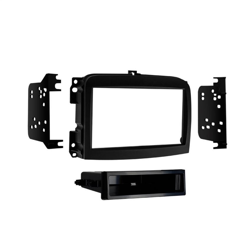 Metra 99-6521B Single/Double DIN Stereo Dash Kit for 2014 and Fiat 500L (Black)