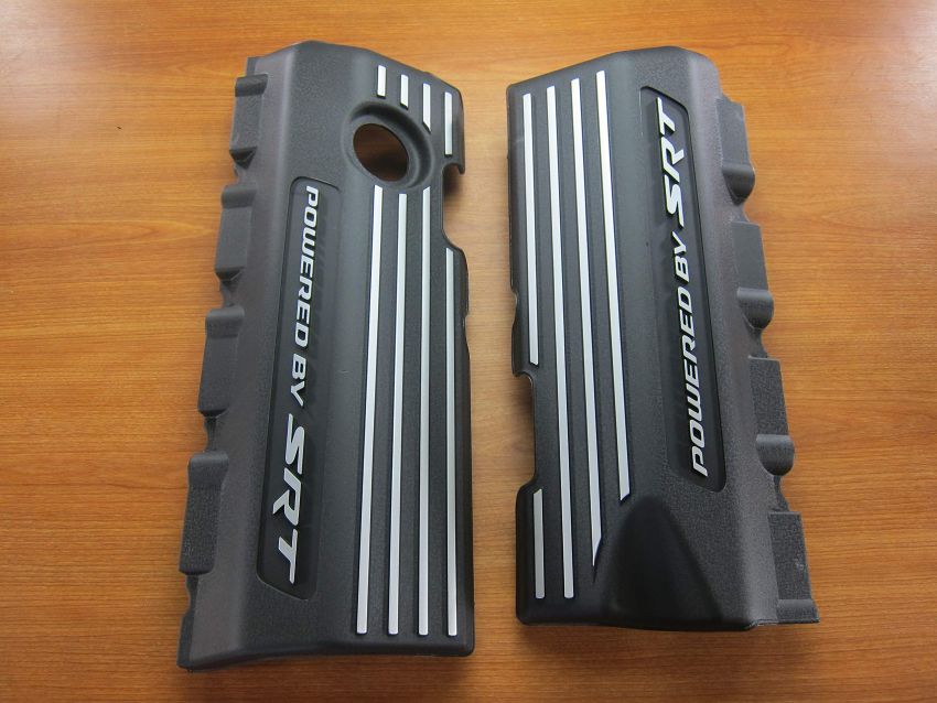 Mopar Dodge Charger Challenger Left & Right Side Engine Cover W/SRT Badge